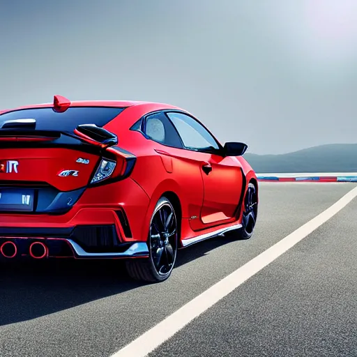 Image similar to 2 0 2 0 civic coupe type r from behind