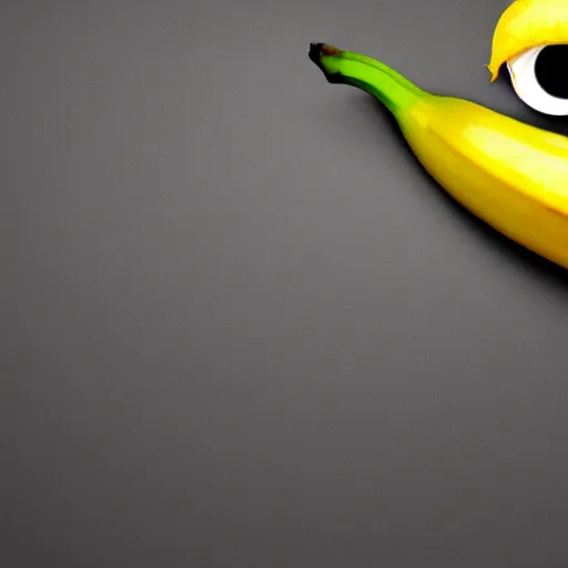 Prompt: a banana with an eye