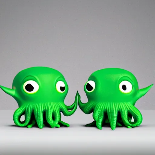 Image similar to ultra cute design for a Cthulhu art vinyl toy Pixar studio lighting product shot 8k hd