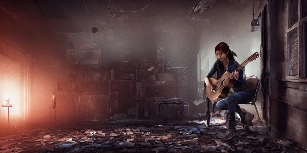 Last of Us Ellie with Guitar Wallpaper - Last of Us Wallpaper Phone