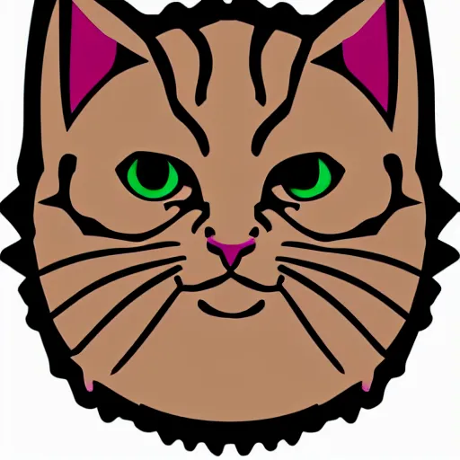 Prompt: portrait of a evil emperor kitten, sticker, highly detailed, colorful, illustration, smooth and clean vector curves, no jagged lines, vector art, smooth