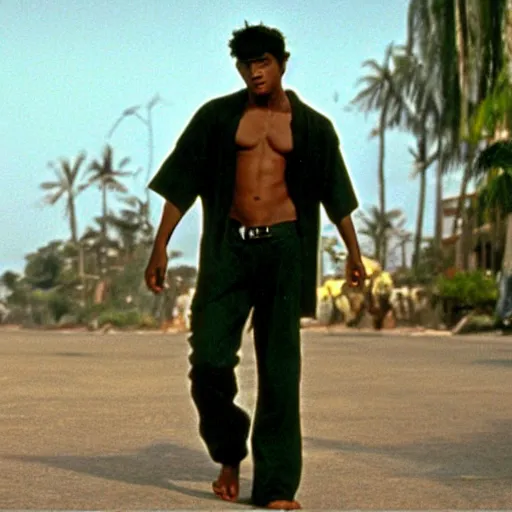 Image similar to a film still of Jotaro Kujo in city of god(2002)