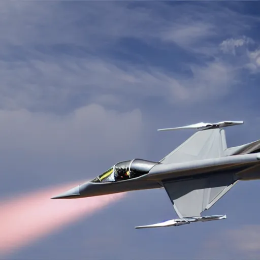 Image similar to photo of futuristic jet fighter