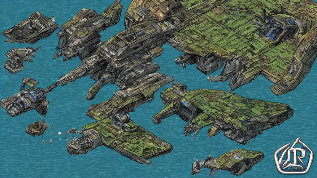 Prompt: a starship in the style of atlantis : the lost empire ( 2 0 0 1 )