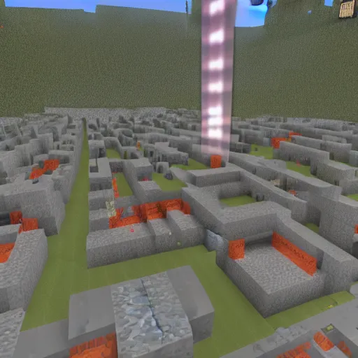 Image similar to 9 / 1 1 attacks in minecraft