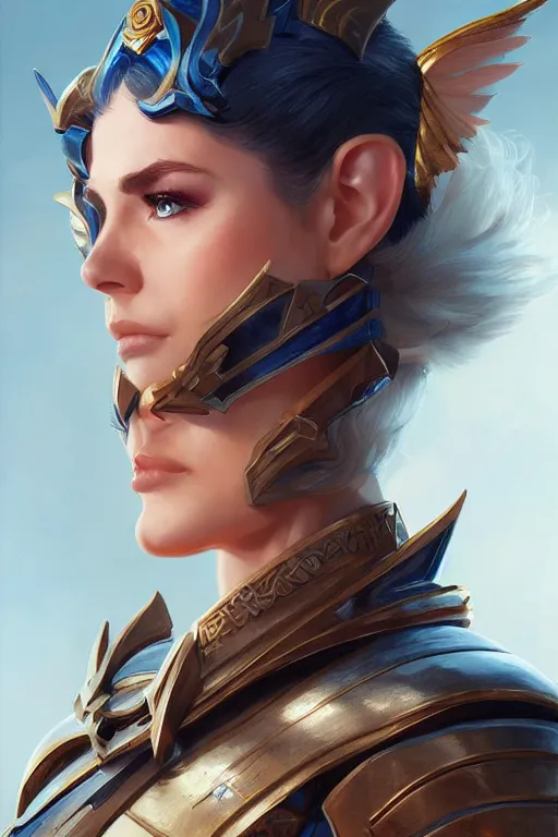 Image similar to amazon valkyrie athena, d & d, fantasy, portrait, highly detailed, headshot, digital painting, trending on artstation, concept art, sharp focus, illustration, art by artgerm and greg rutkowski and magali villeneuve