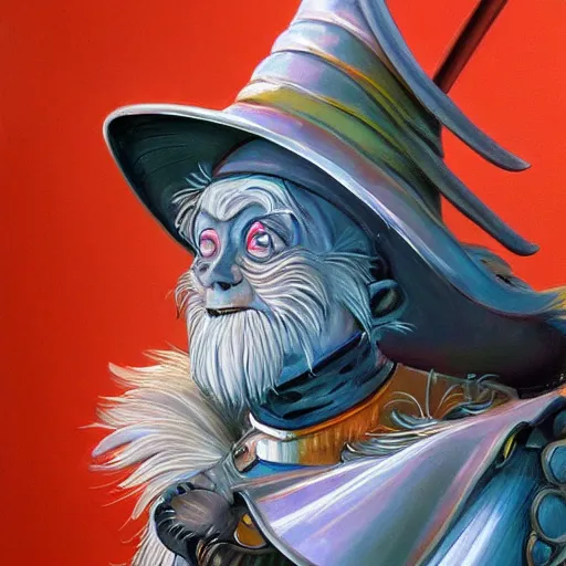 Prompt: highly detailed painting of Woot The Wanderer from The Tin Man of Oz by L. FRANK BAUM, trending on artstation