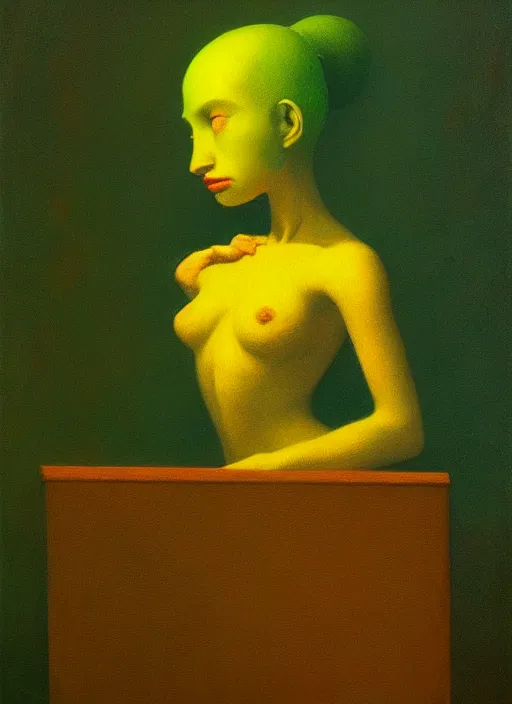 Image similar to roots, Edward Hopper and James Gilleard, Zdzislaw Beksinski, Mark Ryden, Wolfgang Lettl highly detailed, hints of Yayoi Kasuma, Odilon Redon. Drexler