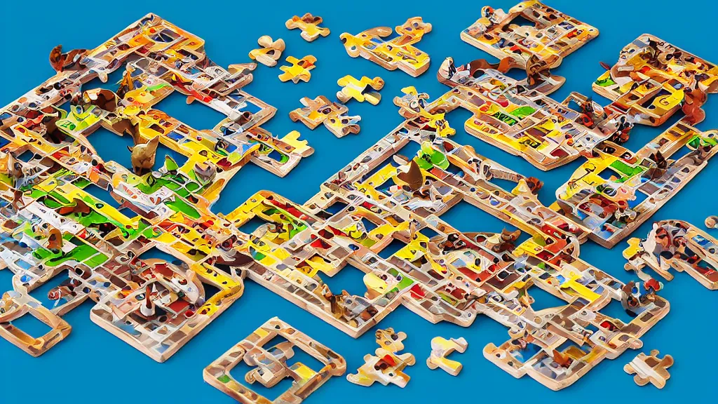 Image similar to bauhaus functional chipmunk isometric puzzle game, intricate design chipmunk