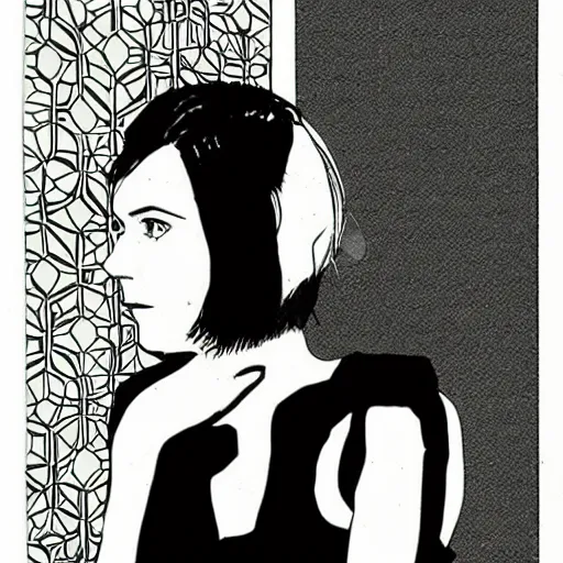 laetitia sadier, portrait, by guido crepax | Stable Diffusion | OpenArt