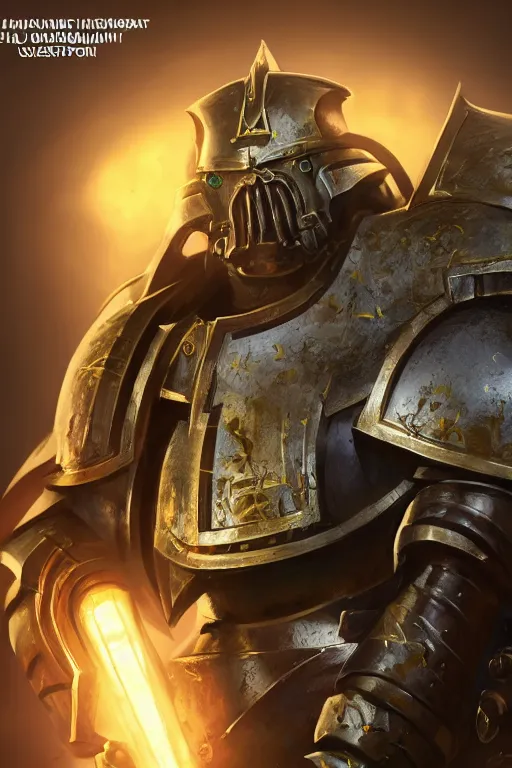 Image similar to armor portrait heros warhammer 4 0 k horus heresy fanart - the primarchs emperor by johannes helgeson animated with vfx concept artist & illustrator global illumination ray tracing hdr fanart arstation zbrush central hardmesh 8 k octane renderer