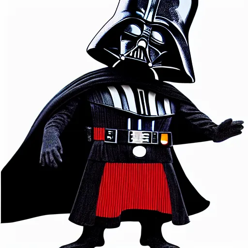 Image similar to darth vader as cat in the hat