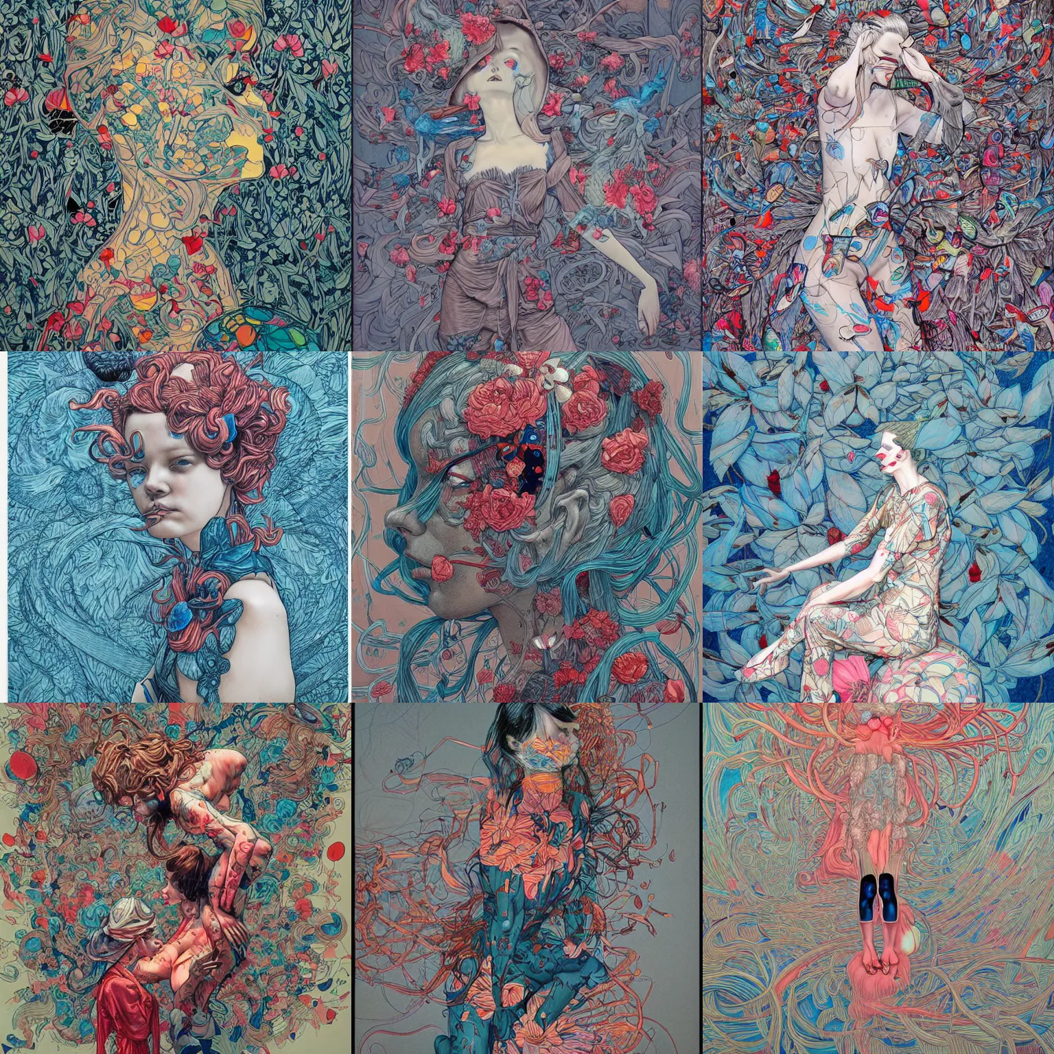 Image similar to by james jean