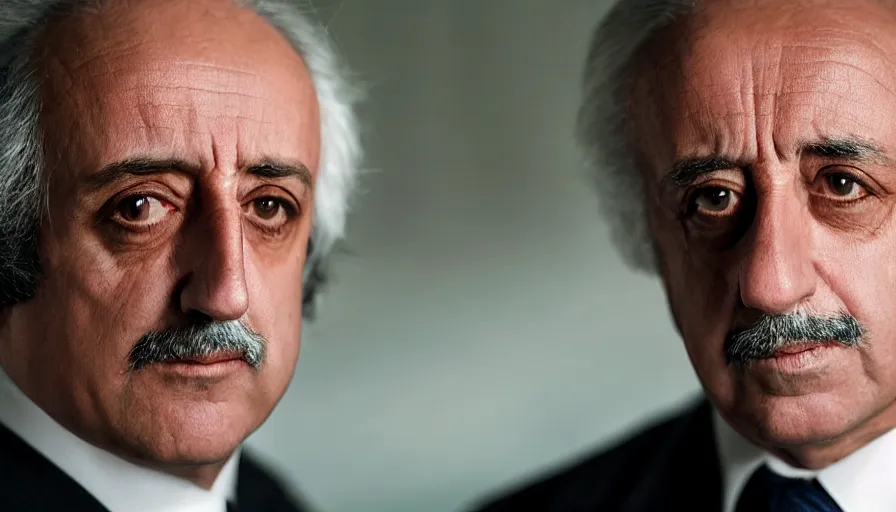 Image similar to hyper-realistic and anamorphic 2010s movie still close-up portrait of Giovanni Falcone, by Paolo Sorrentino, Leica SL2 50mm, beautiful color, high quality, high textured, detailed face