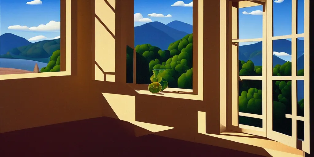 Image similar to the window, blue sky, summer evening, kenton nelson