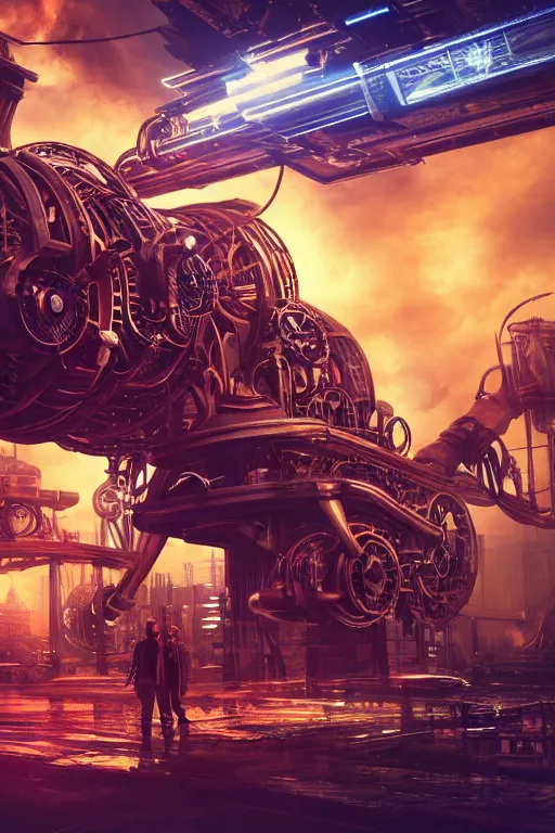 Image similar to a movie poster, the letters tripmachine, realistic digital art, 3 d render of a huge futuristic steampunk machinery inside a steampunk spaceship, 8 k, fluorescent colors, halluzinogenic, multicolored, exaggerated detailed, unreal engine