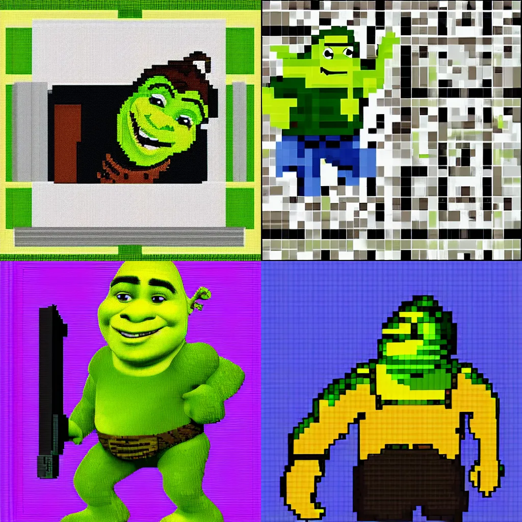 Pixilart - Shrek, for comp by Dead-art