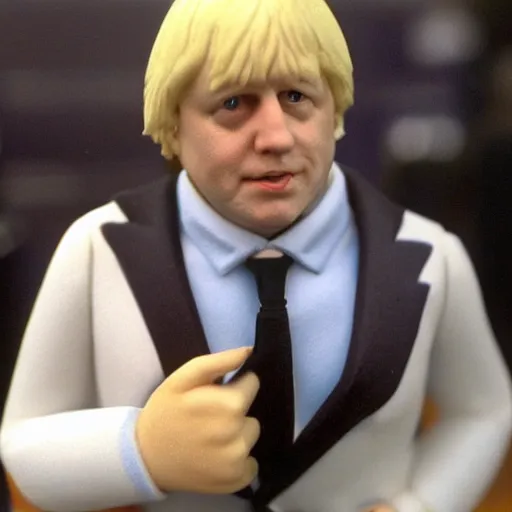 Image similar to Boris johnson as a 1980s style Kenner action figure