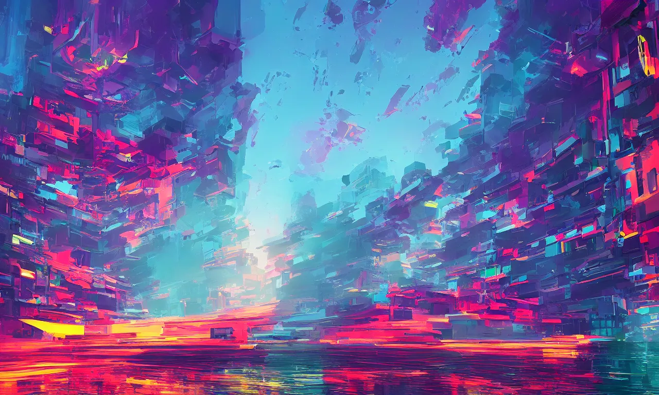 Prompt: alena aenami artworks in 4 k vibrant beeple