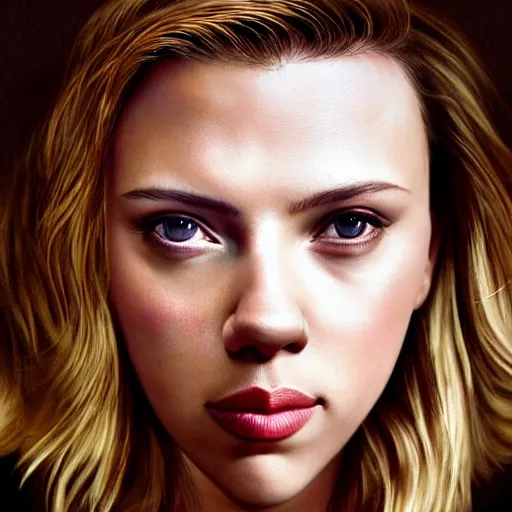 Prompt: photograph of scarlett johansson taken by david lazar, highly detailed and symmetrical face, 8 k