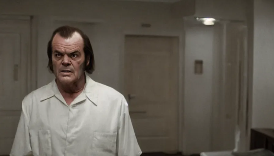 Prompt: 37 year young Jack Nicholson as Randle McMurphy in The Avengers (2012), cinematic lighting, off-center composition, cinematography
