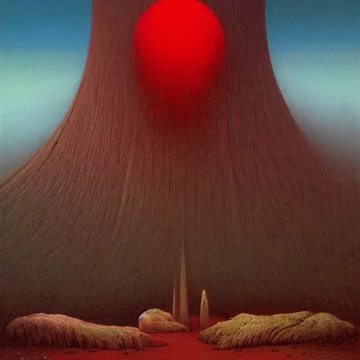 Image similar to capitalism realism painted by zdzisław beksinski