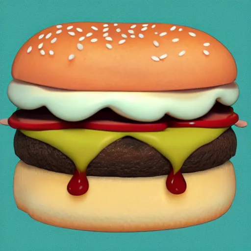 Image similar to anthropomorphic hamburger, photo, detailed, 4k