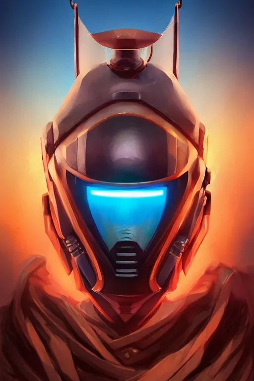 Image similar to epic mask helmet robot ninja portrait stylized as fornite style game design fanart by concept artist gervasio canda, behance hd by jesper ejsing, by rhads, makoto shinkai and lois van baarle, ilya kuvshinov, rossdraws global illumination radiating a glowing aura global illumination ray tracing hdr render in unreal engine 5