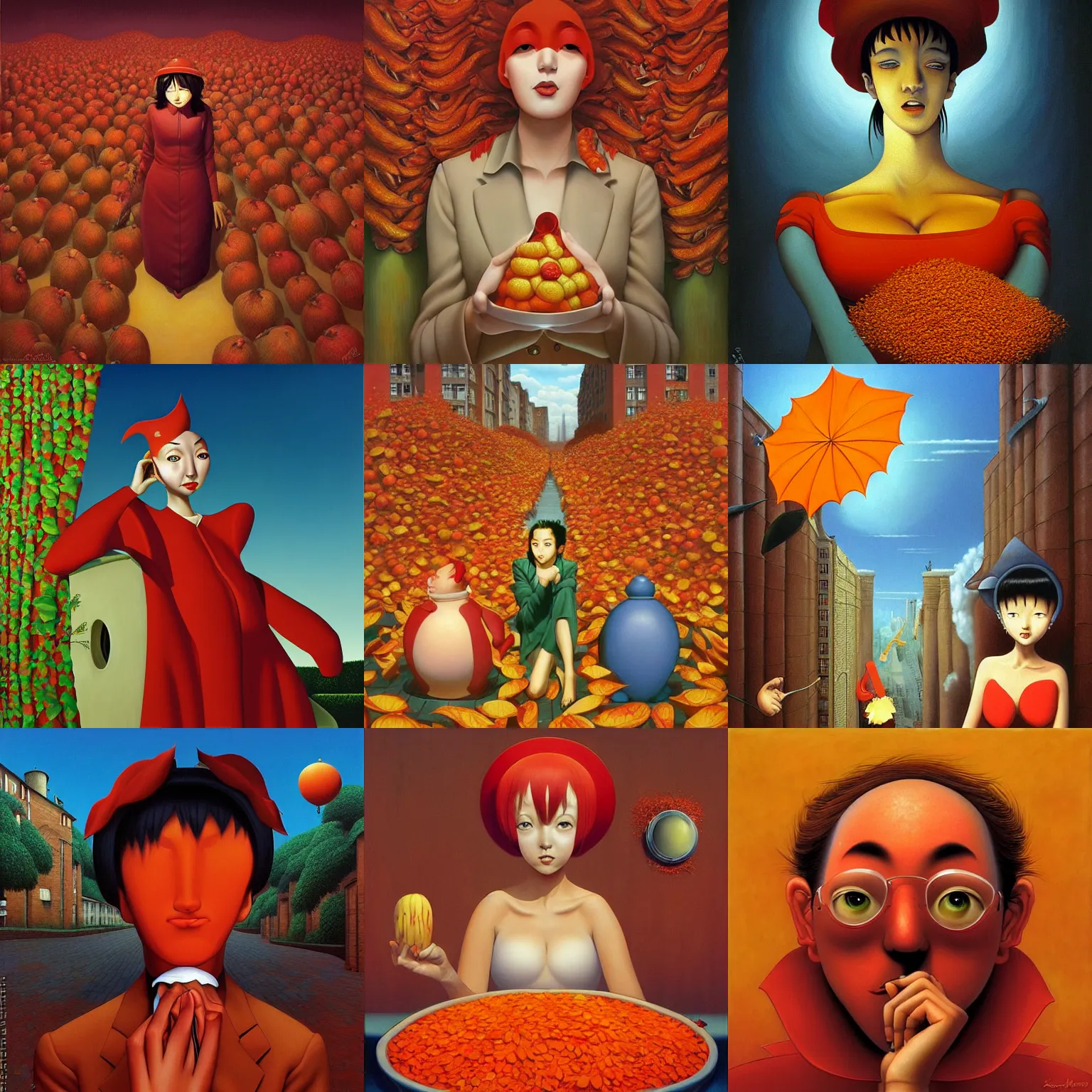 Prompt: satoshi kon paprika by vladimir kush