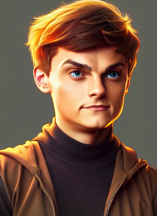 Image similar to cute martin garrix, natural lighting, path traced, highly detailed, high quality, digital painting, by don bluth and ross tran and studio ghibli and alphonse mucha, artgerm