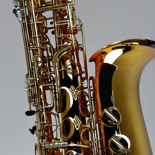 Prompt: baritone saxophone full shot