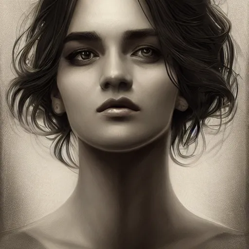 Prompt: portrait of Mario, elegant, intricate, headshot, highly detailed, digital painting,black and white, artstation, concept art, sharp focus, illustration, art by artgerm and greg rutkowski and alphonse mucha