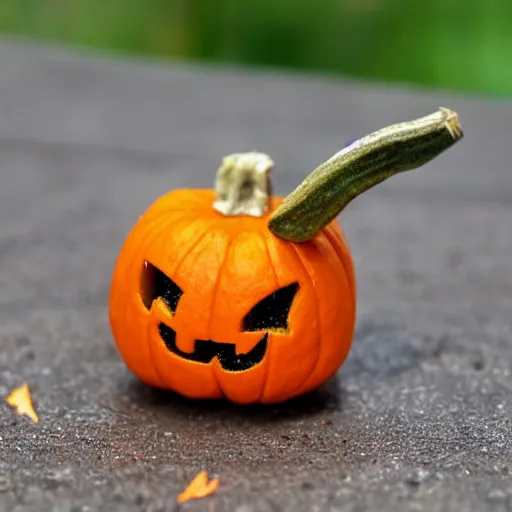 Prompt: the world's smallest pumpkin