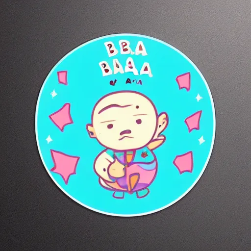 Image similar to cute sticker of baba is you videogame