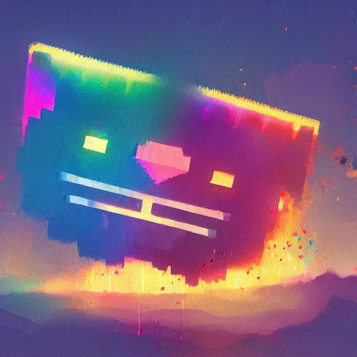 Image similar to Nyan cat, by greg rutkowski