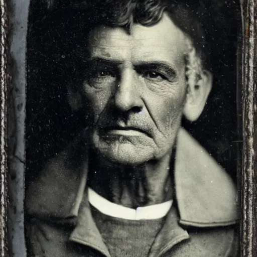 Image similar to ambrotype conspicuous detailed portrait of antonio banderas at elderly age of 1 0 5