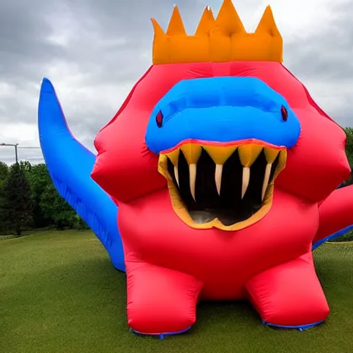 Image similar to wacky inflatable godzilla