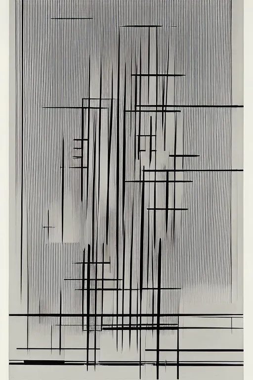 Image similar to an abstract typographic composition by László Moholy-Nagy