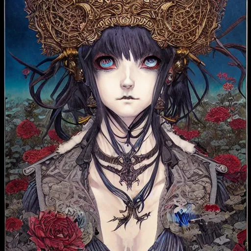 Image similar to prompt: Portrait painted in world of Warcraft style drawn by Vania Zouravliov and Takato Yamamoto, inspired by Fables, intricate acrylic gouache painting, high detail, sharp high detail, manga and anime 2000