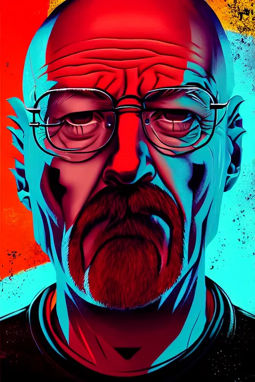 Prompt: character art by liam wong, walter white, absolute chad