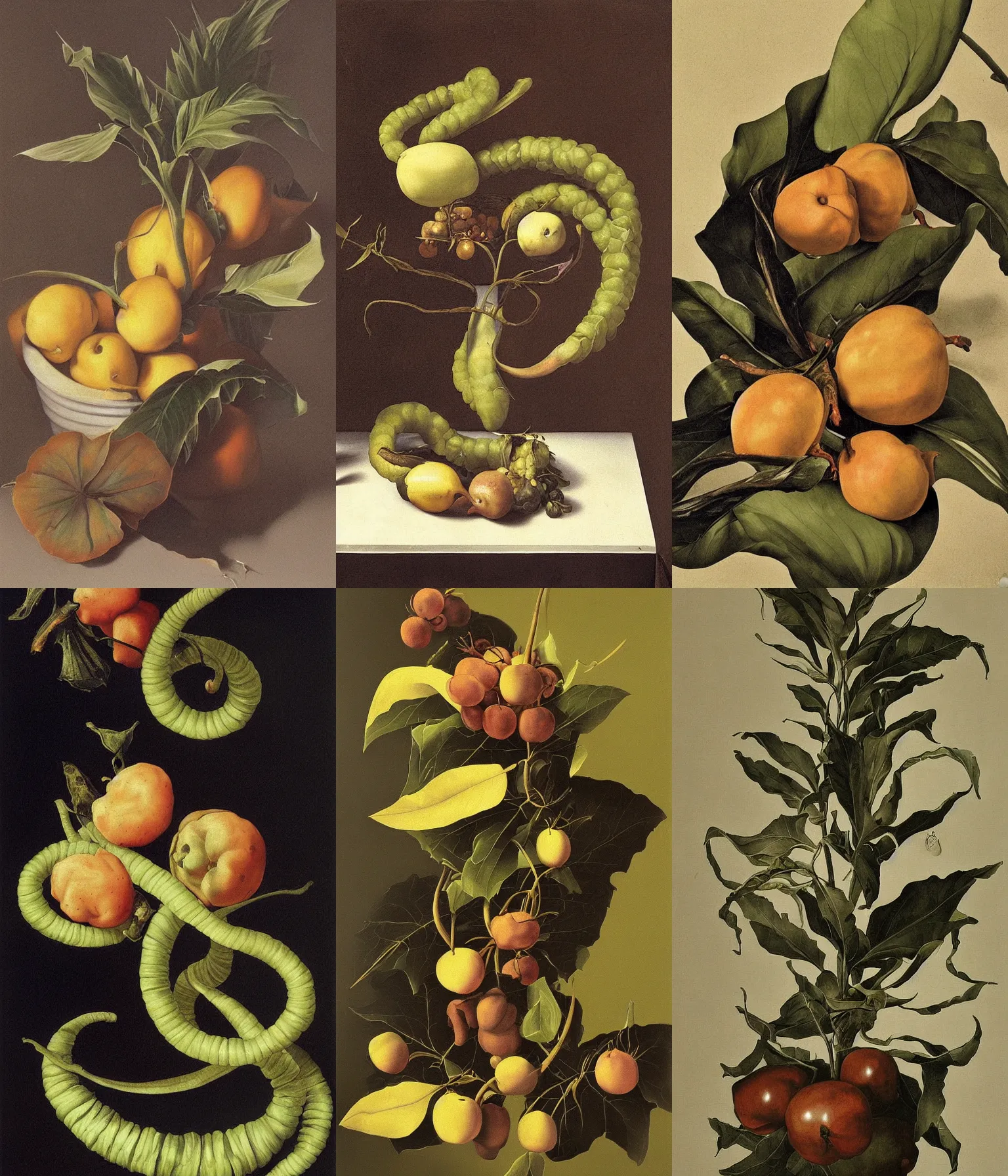 Prompt: hyperrealistic still life painting of Serperior by Caravaggio, botanical print