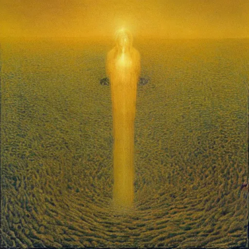 Image similar to hastur the king in yellow, Zdzisaw Beksinski