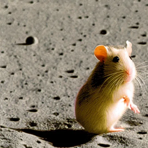 Image similar to hamsters on the moon