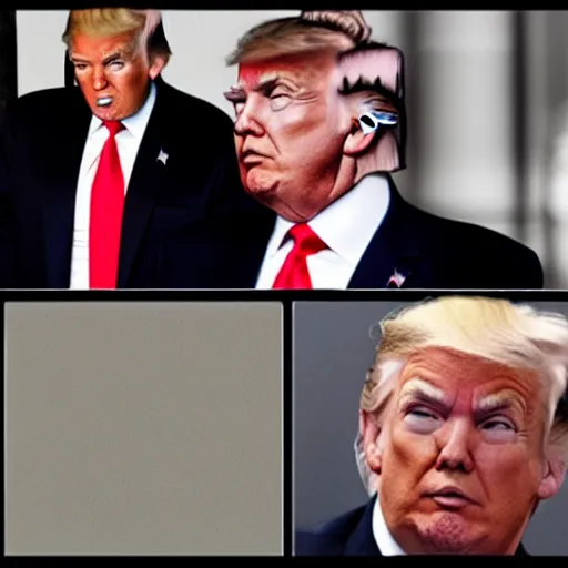 Image similar to Donald trump has a runny nose