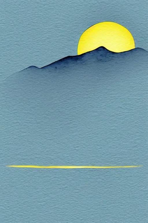Prompt: minimalist watercolor art of tokio sunrise, illustration, vector art