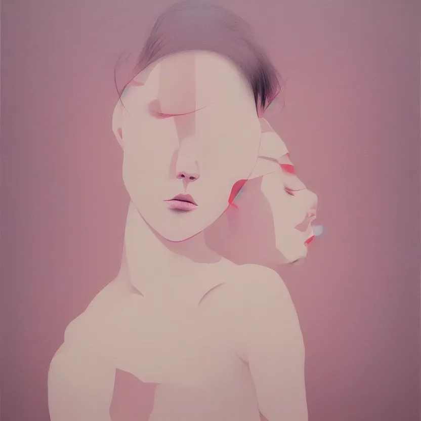 Prompt: neo - pop fine art figurative painting by yoshitomo nara in an aesthetically pleasing natural and pastel color tones, modern western pop culture influences