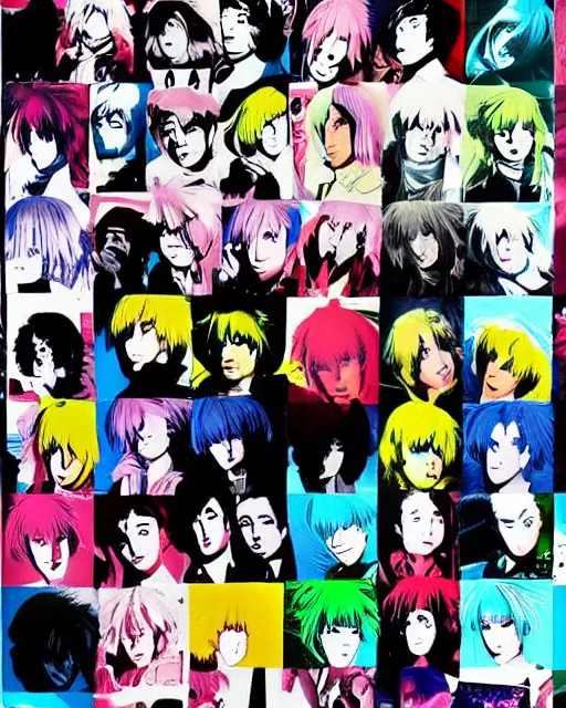 Prompt: anime in the style of Andy Warhol