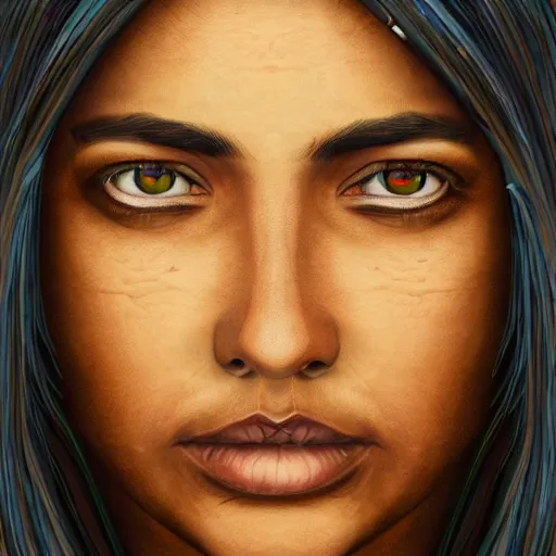 Image similar to Inspirational Maori woman, portrait photo, inspirational, digital art, trending on artstation, 8k resolution