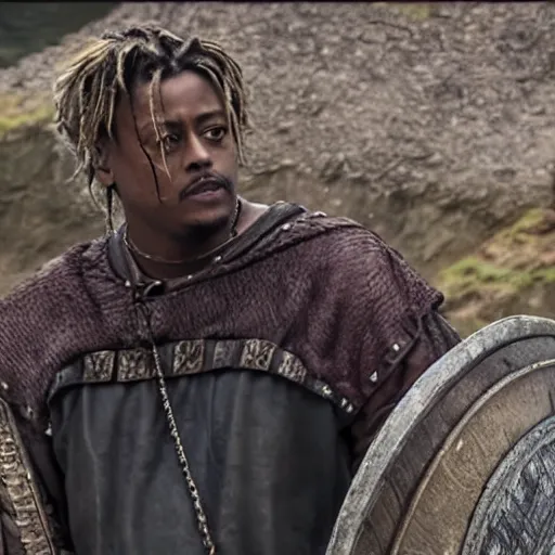 Image similar to juice wrld in Vikings very detailed 4k quality super realistic