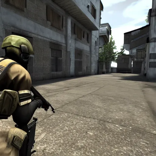 Prompt: counter strike: global offensive videogame gameplay screenshot